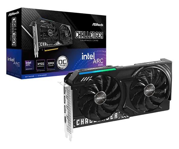 ASRock Intel Arc B580 Challenger 12GB OC Graphics Card | 90 - GA5LZZ - 00UANF - 4711581490031 - Vektra Computers LLC ASRock Intel Arc B580 Challenger 12GB OC Graphics Card | 90 - GA5LZZ - 00UANF - 4711581490031 - Vektra Computers LLC